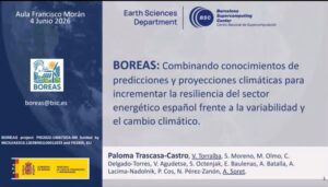 “Servicios climáticos para el sector energético a múltiples escalas temporales (Proyecto BOREAS)”